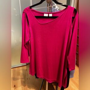 Chicos travellers cold shoulder tunic